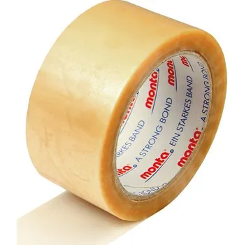 Lepicí páska PVC lepicí páska monta 283, průhledná, šířka 50 mm x 66 lfm, síla 52 µ