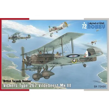 Plastikový model 1:72 Vickers Vildebeest Mk.III