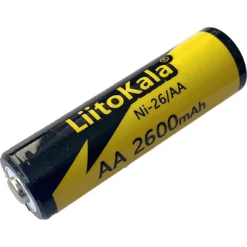 Článková baterie Baterie LiitoKala Ni-26 AA Ni-MH 1.2V 2600mAh