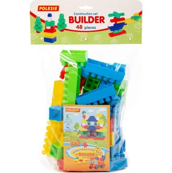 Stavebnice Stavitel malý, 48 kostek