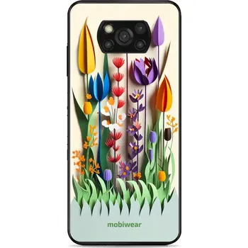 Pouzdro na mobilní telefon Lesklý kryt Mobiwear Glossy - Xiaomi POCO X3 Pro - G015G Barevné květinky (Prémiové lesklé pouzdro, obal, kryt Mobiwear Glossy na mobil Xiaomi POCO X3 Pro - G015G Barevné květinky, materiál Plast + TPU silikon - krytí po všech stranách, neošoupatelný)