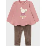 Mayoral dívčí kojenecká souprava 2730 růžová, béžová barva: růžová, Rozměr: 12 měsíců, 80 cm