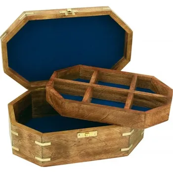 Truhla SEA CLUB Dřevěná truhla - šperkovnice s růžicí 22,5 cm 9542