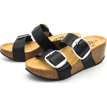 Dámské pantofle Dámské pantofle 876038 VAQUETILLA NEGRO CREPELINA Plakton černá Barva: crepelina, Velikost: 40