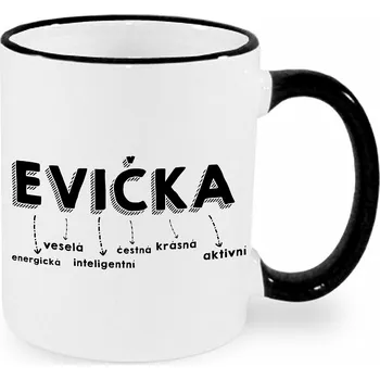 Hrnek - Evička Barva: Černá