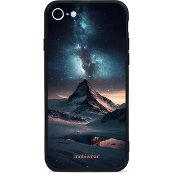 Telefonní příslušenství Lesklý kryt Mobiwear Glossy - Apple iPhone SE (2022) - G006G Hora s hvězdnou oblohou (Prémiové lesklé pouzdro, obal, kryt Mobiwear Glossy na mobil Apple iPhone SE (2022) - G006G Hora s hvězdnou oblohou, materiál Plast + TPU silikon - krytí po všech)