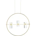 ACA Lighting závěsné svítidlo LED 12W zlatá 3000K 1080lm D53XH173CM IONIAN JNEP12LED53GD