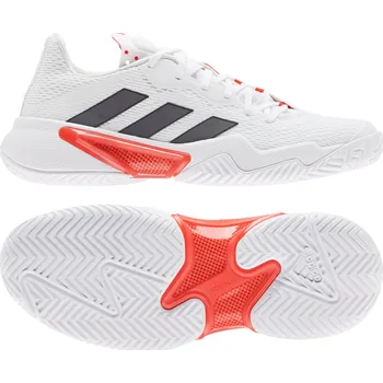 Dámská tenisová obuv Dámská tenisová obuv adidas Barricade W White/Black/Red EUR 41