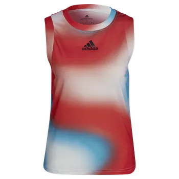 Dámské tílko adidas Melbourne Printed Match Tank White/Red/Blue M