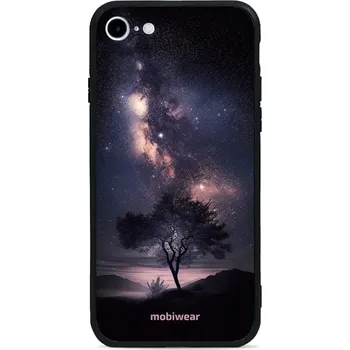 Pouzdro na mobilní telefon Lesklý kryt Mobiwear Glossy - Apple iPhone SE (2020) - G005G Strom s galaxií (Prémiové lesklé pouzdro, obal, kryt Mobiwear Glossy na mobil Apple iPhone SE (2020) - G005G Strom s galaxií, materiál Plast + TPU silikon - krytí po všech stranách, neošoupateln