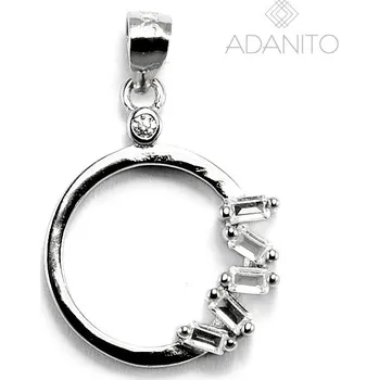 Přívěsek Stříbrný přívěsek kolečko se zirkony