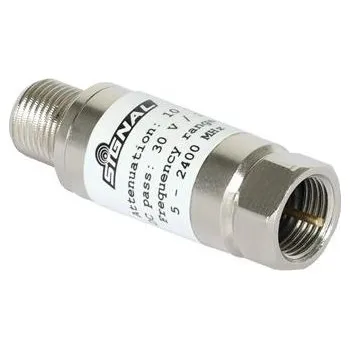 Anténní zesilovač Útlumový článek TV/SAT 10 dB - 5-2400 MHz DC pass