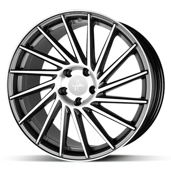 Disk Alu disk Keskin KT17 PFP 8x18 5x112 ET30 titanový leštěný