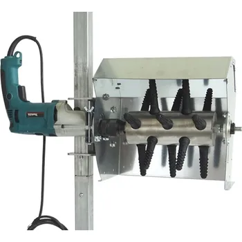 Škubačka drůbeže na vrtačku s ochranným krytem a stojanem SPIUMATRICE DIT SP RU08 + doprava zdarma + dárek zdarma