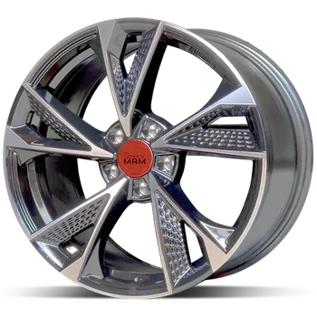 Disk Alu disk MAM RS6 PFP 8,5x19 5x120 ET35 titanový leštěný