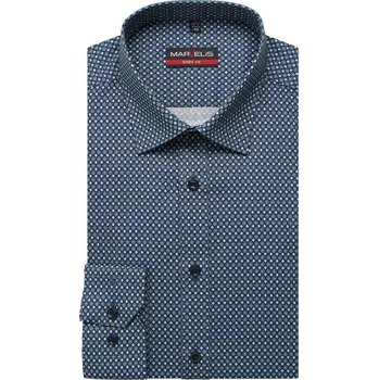 Pánská košile Marvelis Body Fit s prodlouženým rukávem 7544 40 39 Zelená 39