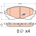 Sada brzdových destiček, kotoučová brzda TRW GDB3580