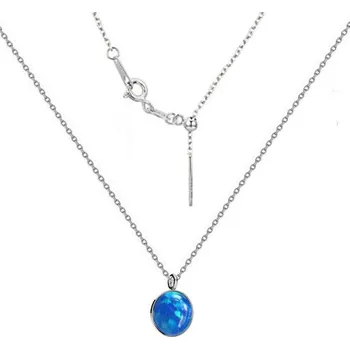 Náhrdelník NUBIS® Stříbrný náhrdelník s opálem - NBS06-OP05