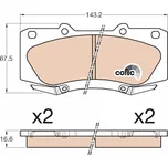 Sada brzdových destiček, kotoučová brzda TRW GDB3534