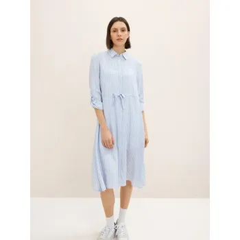 Dámské šaty TOM TAILOR PRUHOVANÉ KOŠILOVÉ ŠATY