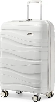 Cestovní kufr Kono K2094L 55 cm bílý
