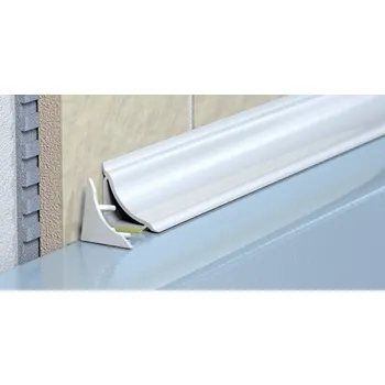 Podlahová lišta koncovka vanové lišty bílá