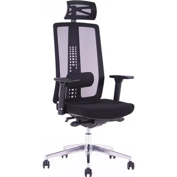 Kancelářská ergonomická židle Sego SPIRIT — černá, nosnost 130 kg Sego
