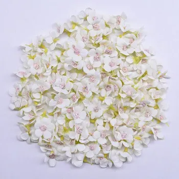 umělá květina Květinka, textilní dekorace, bílá