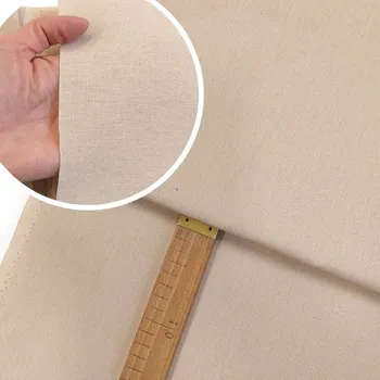 Vyšívací plátno Tesilen - vyšívací tkanina - ecru - šíře 140 cm