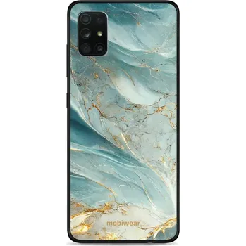 Pouzdro na mobilní telefon Lesklý kryt Mobiwear Glossy - Samsung Galaxy A71 - G022G Zelenkavý a zlatavý mramor (Prémiové lesklé pouzdro, obal, kryt Mobiwear Glossy na mobil Samsung Galaxy A71 - G022G Zelenkavý a zlatavý mramor, materiál Plast + TPU silikon - krytí po všech stranách