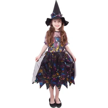 Karnevalový kostým Kostým karnevalový čarodějnice barevná (M)