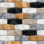 Samolepící PVC 3D panely hnědo-šedý obklad 30 x 30 cm