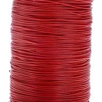 VEMS Trade s.r.o. Bavlněná voskovaná šňůrka červená 5 m
