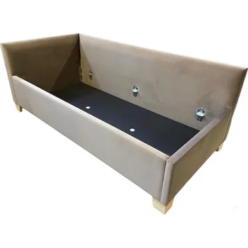 Postel Čalouněná postel Lyra, Levá, Mrava Odstín moření: Koňak, Výběr čalounění: Velvet 2230