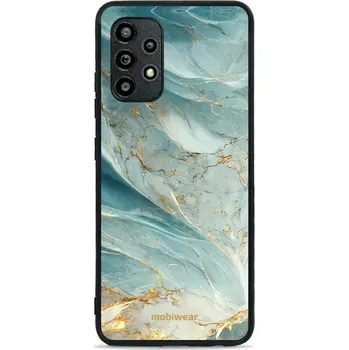 Pouzdro na mobilní telefon Lesklý kryt Mobiwear Glossy - Samsung Galaxy A32 4G - G022G Zelenkavý a zlatavý mramor (Prémiové lesklé pouzdro, obal, kryt Mobiwear Glossy na mobil Samsung Galaxy A32 4G - G022G Zelenkavý a zlatavý mramor, materiál Plast + TPU silikon - krytí po všech)