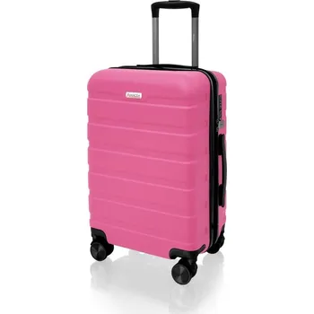 AVANCEA Skořepinový cestovní kufr DE2708 růžový S 55x38x25 cm