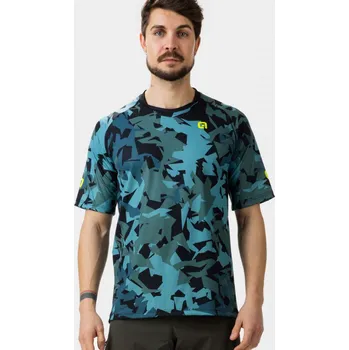 cyklistický dres ALÉ Cyklistický dres s krátkým rukávem - CORNER - modrá