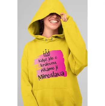 Dámská mikina Dámská mikina Miroslava Barva: Žlutá, Velikost: M