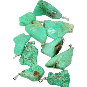 Přívěsek Chrysopras přívěsek nepravidelný