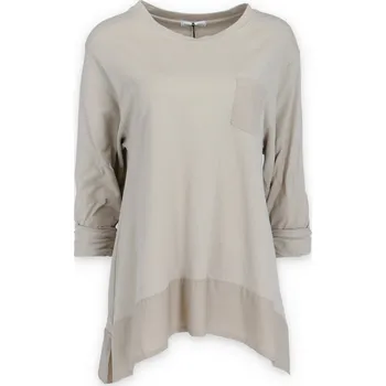 Dámská mikina Mikina s dlouhým rukávem 3639 Itálie barva: béžová