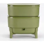 Vermikompostér 38x38x38cm, zelený, ECON., bytový, plast