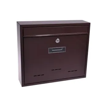 Železářství Schránka poštovní RADIM velká 310x360x90mm hnědá 6392164