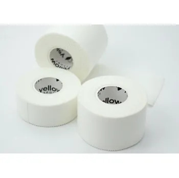 Tejpovací páska yellowSPORT by ZARYS yellow SPORTS TAPE, pevný atletický tejp, 5cm x 9,1m bílý, 6ks