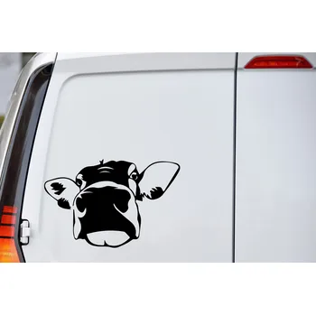 Samolepící dekorace Lepy.cz Samolepka na auto Kráva Velikost (šířka x výška): 15x10cm, Barevná varianta: Světle růžová