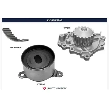 Rozvod motoru Vodni pumpa + sada ozubeneho remene, , HUTCHINSON, KH 310WP249