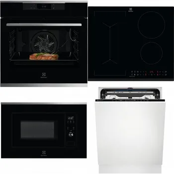 Set domácích spotřebičů ELECTROLUX KOEBP39X + ELECTROLUX LIV63431BK + ELECTROLUX LMS2203EMX + ELECTROLUX EEM69410L