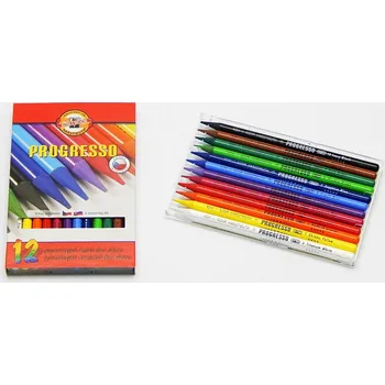 Pastelka Koh-i-noor Progresso Pastelky 8756/12 PROGRESSO dlouhé 321155