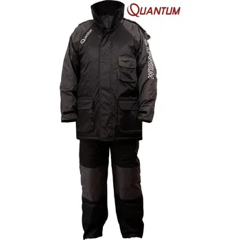 Rybářské oblečení Zimní rybářský oblek Quantum Winter Suit Black/Grey velikost: M