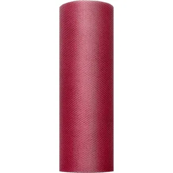 Party dekorace Tyl tmavě červený 15 cm, délka 9 m