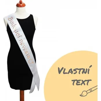 Svatební dekorace Šerpa pro nevěstu - bílá